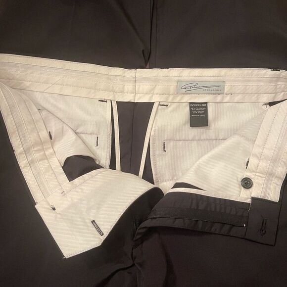 greg norman Mens Trousers Black Golf pants 32x32 Office Workwear Business - Picture 6 of 7